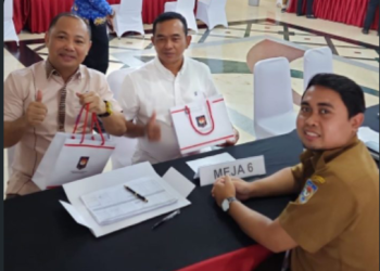 Eddy Raya dan Kristanto Ikuti Prosesi Kegiatan Pelantikan Sebagai Bupati dan Wakil Bupati Barsel