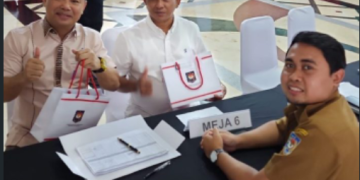 Eddy Raya dan Kristanto Ikuti Prosesi Kegiatan Pelantikan Sebagai Bupati dan Wakil Bupati Barsel
