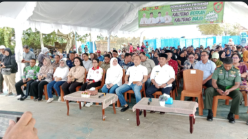 Bupati Dan Wakil Bupati Barito Selatan Hadiri Pembukaan Pasar Murah Kalteng Secara Virtual