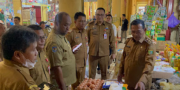 Perdana, Wabup Barsel Pimpin Sidak Pasar Jelang Bulan Ramadan