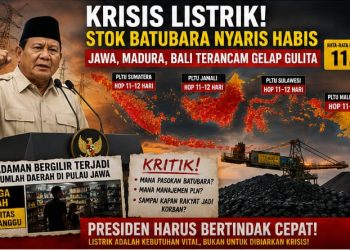 Warning! Stok Batubara untuk PLTU Nyaris Habis, Jawa, Madura, Bali Terancam Gelap Gulita