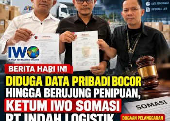 MENJADI KORBAN PENIPUAN, KETUA IWO SOMASI PT INDAH LOGISTIK